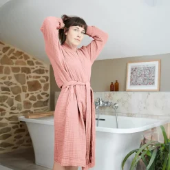 Clearance Accappatoio da bagno in cotone L/XL Gaia Biancheria Bagno|Accappatoio