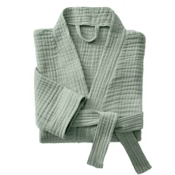 Sale Accappatoio da bagno in garza di cotone Gaïa Biancheria Bagno|Accappatoio