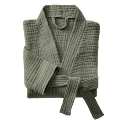 Hot Accappatoio da bagno in garza di cotone L/XL Gaia Biancheria Bagno|Accappatoio