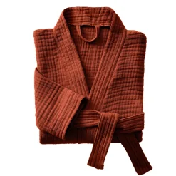 New Accappatoio da bagno in garza di cotone L/XL Gaïa Biancheria Bagno|Accappatoio