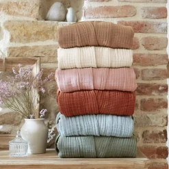 Outlet Accappatoio in garza di cotone L/XL Gaïa pampa Biancheria Bagno|Accappatoio