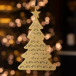 Alberi di Natale traforati herbe Oro