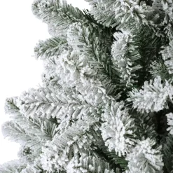 Albero di Natale artificiale King Alt. 210 cm Verde innevato