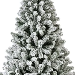 Albero di Natale artificiale King Alt. 210 cm Verde innevato