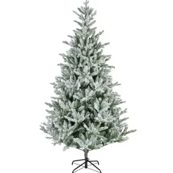 Albero di Natale artificiale Allix Alt. 180 cm Verde innevato