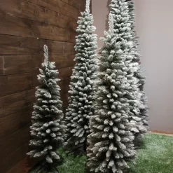 Albero di Natale artificiale Narrow Alt. 120 cm Verde innevato