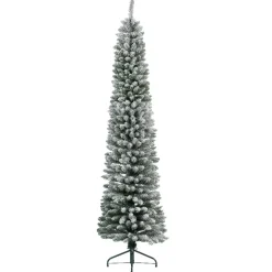 Albero di Natale artificiale Narrow Alt. 120 cm Verde innevato