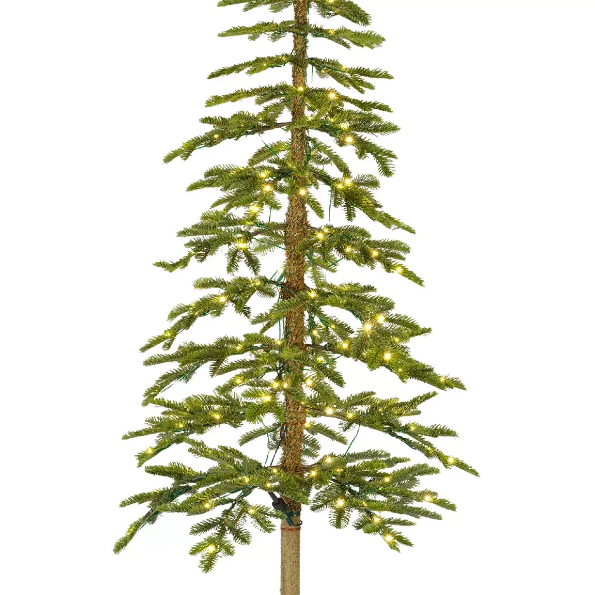 Albero di Natale artificiale luminoso 250 LED H240 cm Sierra Verde abete