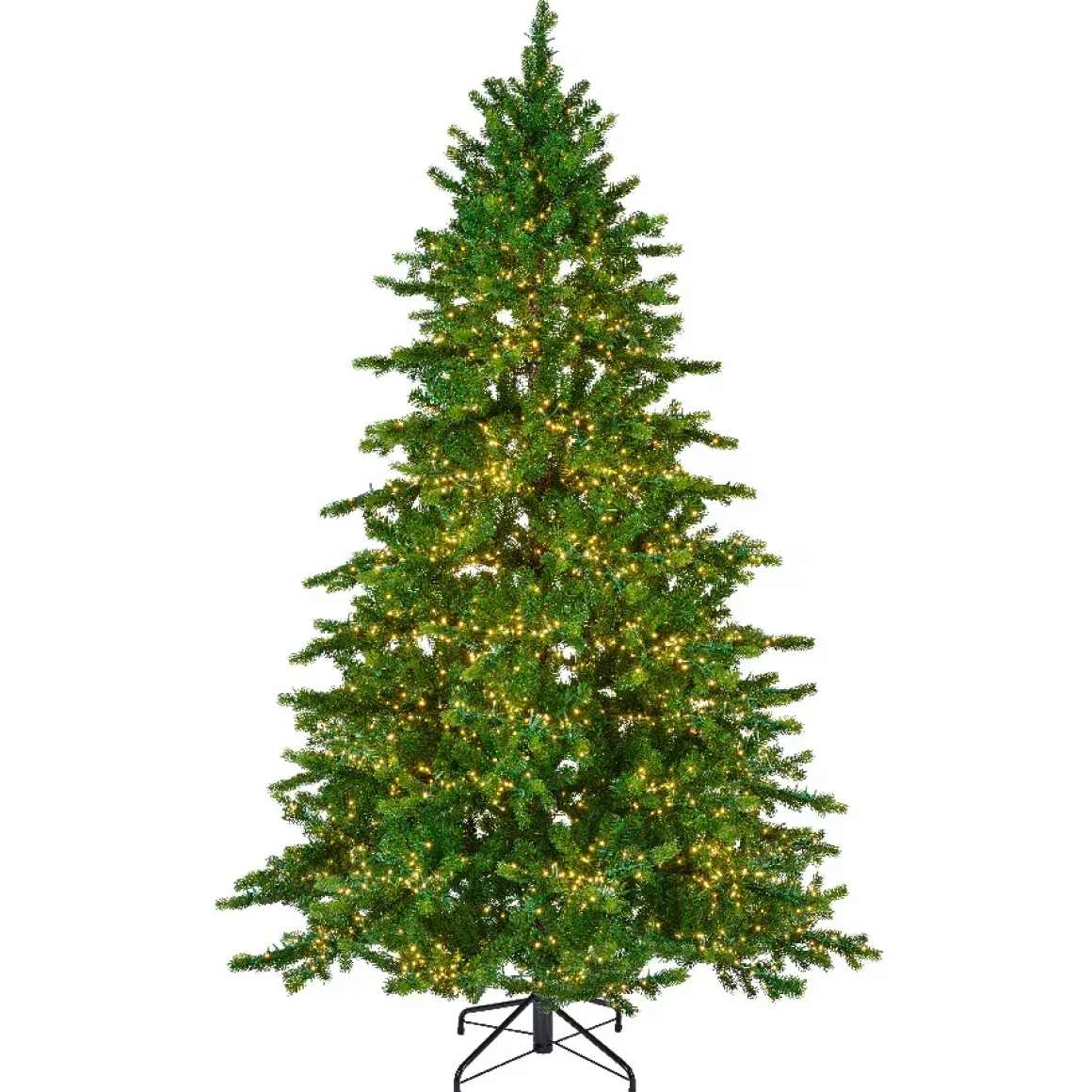 Albero di Natale artificiale luminoso 3000 LED (H180 cm) Caucasia Nordmann Verde abete