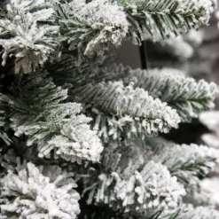 Albero di Natale artificiale Narrow Alt. 210 cm Verde innevato