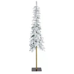 Albero di Natale artificiale Sierra Alt. 240 cm Verde innevato