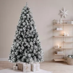 Albero di Natale artificiale Edmonton Alt. 150 cm Verde innevato