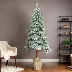 Albero di Natale artificiale H240 cm Tora Verde innevato