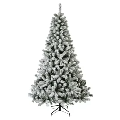 Albero di Natale artificiale H300 cm King Verde innevato