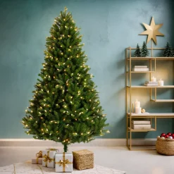 Albero di Natale artificiale luminoso 320 LED H180 cm Barrow Verde abete