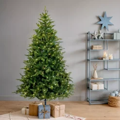 Albero di Natale artificiale luminoso 480 LED (H210 cm) Idaho Verde abete