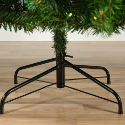Albero di Natale artificiale luminoso 640 LED H300 cm King Verde abete