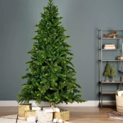 Albero di Natale artificiale Caucasia Nordmann Alt. 150 cm Verde abete