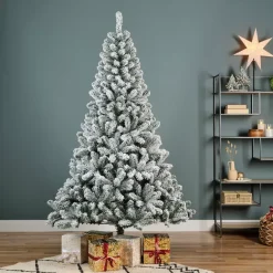 Albero di Natale artificiale King Alt. 180 cm Verde innevato