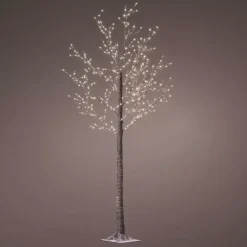 Albero luminoso 750 LED (H220 cm) Betulla Bianco caldo