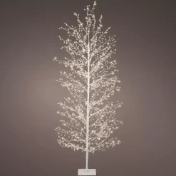 Albero luminoso 1755 LED (H180 cm) Christmas Luxe Bianco e bianco caldo