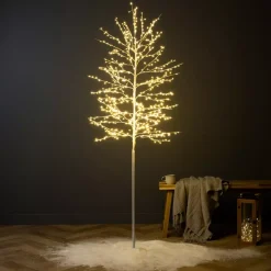 Albero luminoso 720 LED (H180 cm) Pioppo Bianco caldo