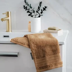 Asciugamano bagno cotone bio (30 x 50 cm) Méline Asciugamani Bagno