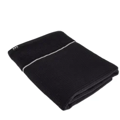 Asciugamano da bagno cotone nido d'ape (70 x 130 cm) Japandi Nero
