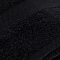 Asciugamano da bagno cotone (90 x 150 cm) Timeless Nero