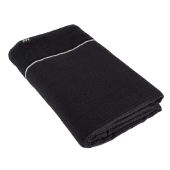 Asciugamano da bagno in cotone a nido d'ape (90 x 150 cm) Japandi Nero