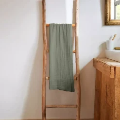 Best Asciugamano da bagno in garza di cotone (50 x 90 cm) Gaïa Biancheria Bagno|Asciugamani Bagno