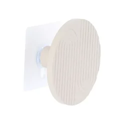 Attaccapanni adesivo in bambù (8 cm) Boho-chic Beige tortora