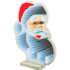 Babbo Natale luminoso 192 LED (H30 cm) Infinity Bianco freddo/multicolore