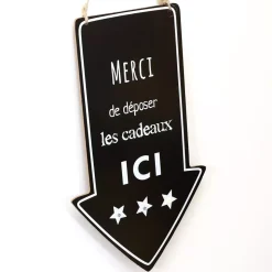 Banner luminoso a pile freccia ianco caldo e nero