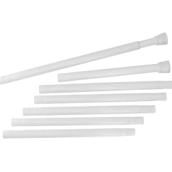 Bastone per tenda da doccia autobloccante (da 105 a 250 cm) Bianco