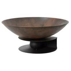 Braciere per esterno (D58 x Alt 50 cm) Flambo Marrone scuro antico