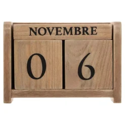 Calendario in legno (7.5 cm) colonial Naturale