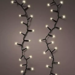 Cascata di luci a pile 2 m 512 LED CN Durawise Bianco caldo