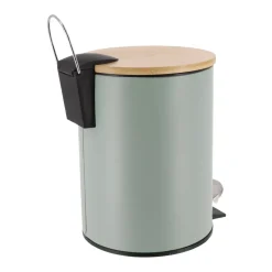 Cestino da bagno a pedale con freno di caduta Timeless Verde eucalipto