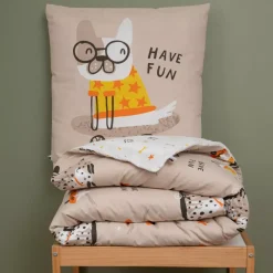 Clearance Completo lenzuola per bambini con due federe in cotone (200 x 200 cm) Isidore Biancheria Da Letto Bambini
