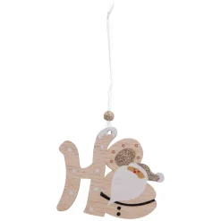 Confezione di 4 fiocchi di neve di Natale Naturale Bianco