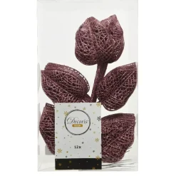 Confezione di 12 foglie Alpine Rosa antico