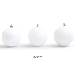 Confezione di 30 palline di Natale (D80 mm) New Alpine Bianco
