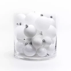 Confezione di 30 palline di Natale assortite New Alpine Bianco