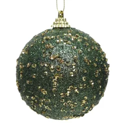 Confezione di 12 palline di Natale (Ø80 mm) Alifa Verde abete