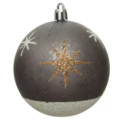 Confezione di 12 palline di Natale (Ø80 mm) Venus Grigio