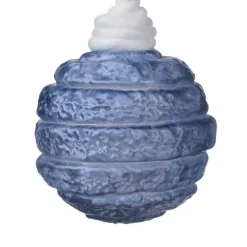 Confezione di 3 palline di Natale (D80 mm) vetro Silva Blu notte
