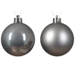 Confezione di 16 palline di Natale (D40 mm) Alpine Grigo marmo
