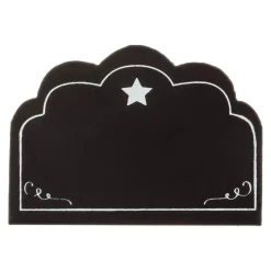Confezione di 4 segnaposto porta menù ardesia Nero