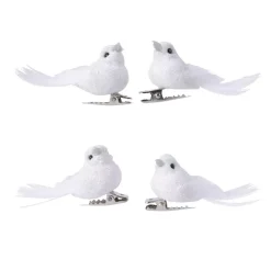 Confezione di 4 uccelli Caribana Bianco